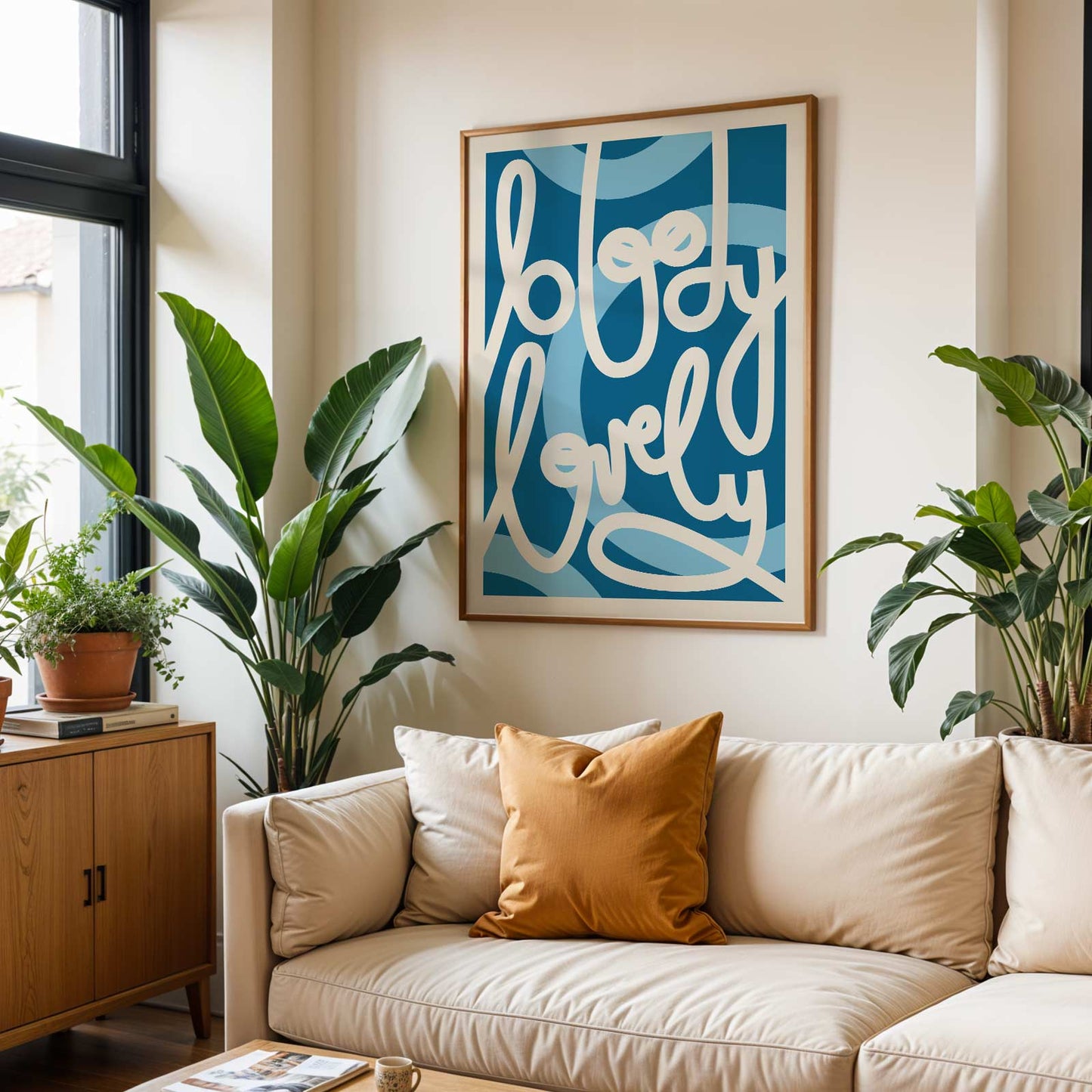 Bloody Lovely Typographic Wall Art