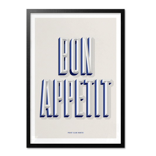 Bon Appetit Typographic Wall Art