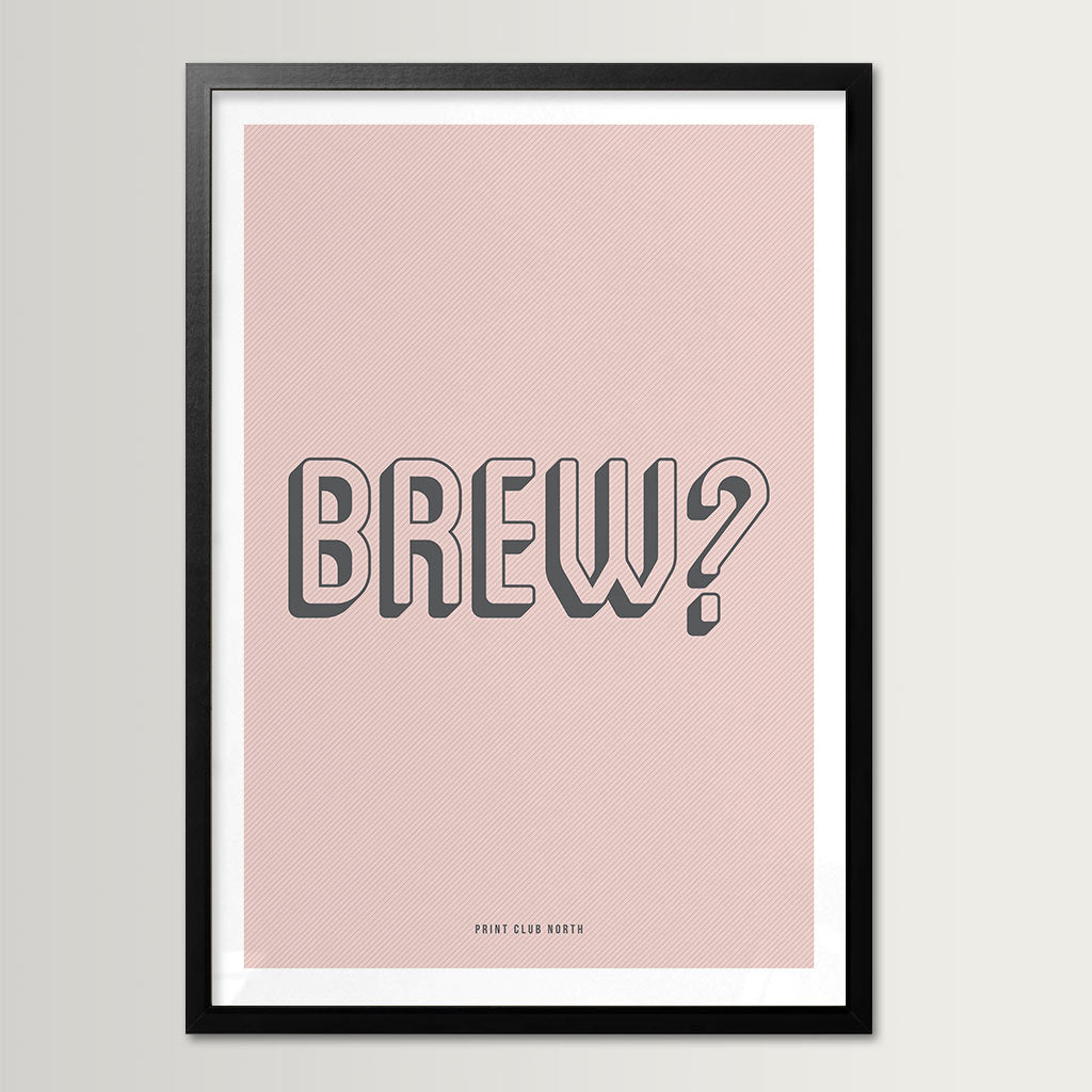 Brew Typographic Wall Art