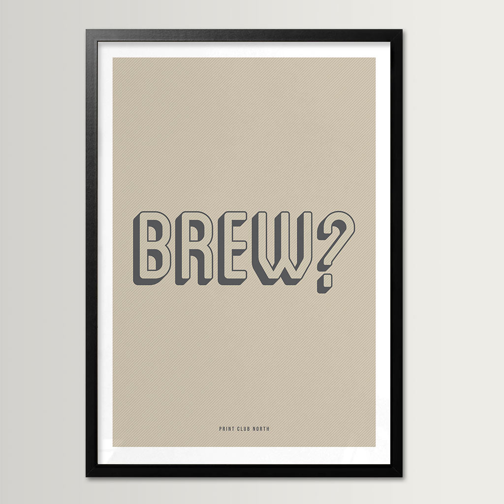 Brew Typographic Wall Art