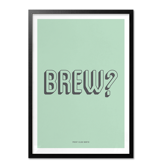 Brew Typographic Wall Art