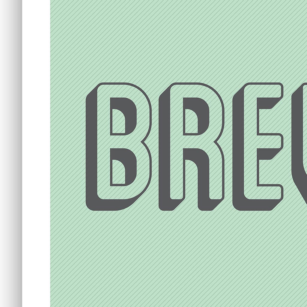 Brew Typographic Wall Art