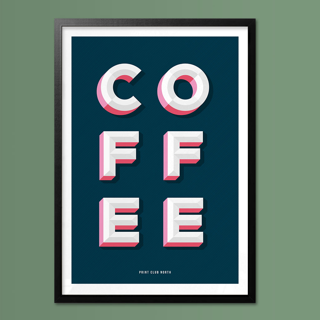 Coffee Typographic Wall Art