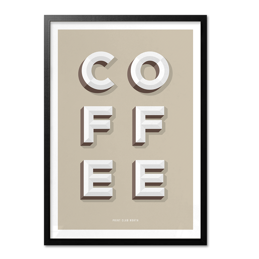 Coffee Typographic Wall Art