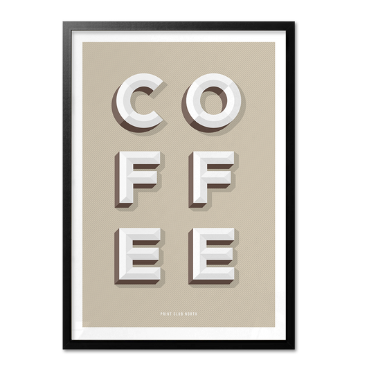 Coffee Typographic Wall Art