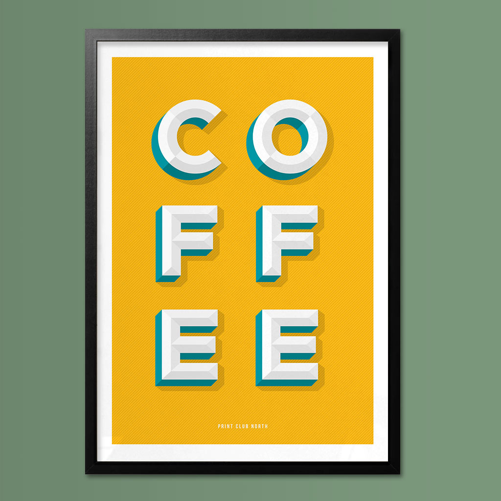 Coffee Typographic Wall Art