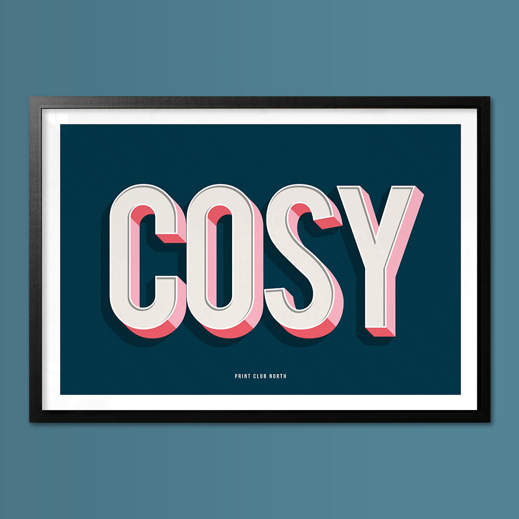 Cosy Typographic Wall Art