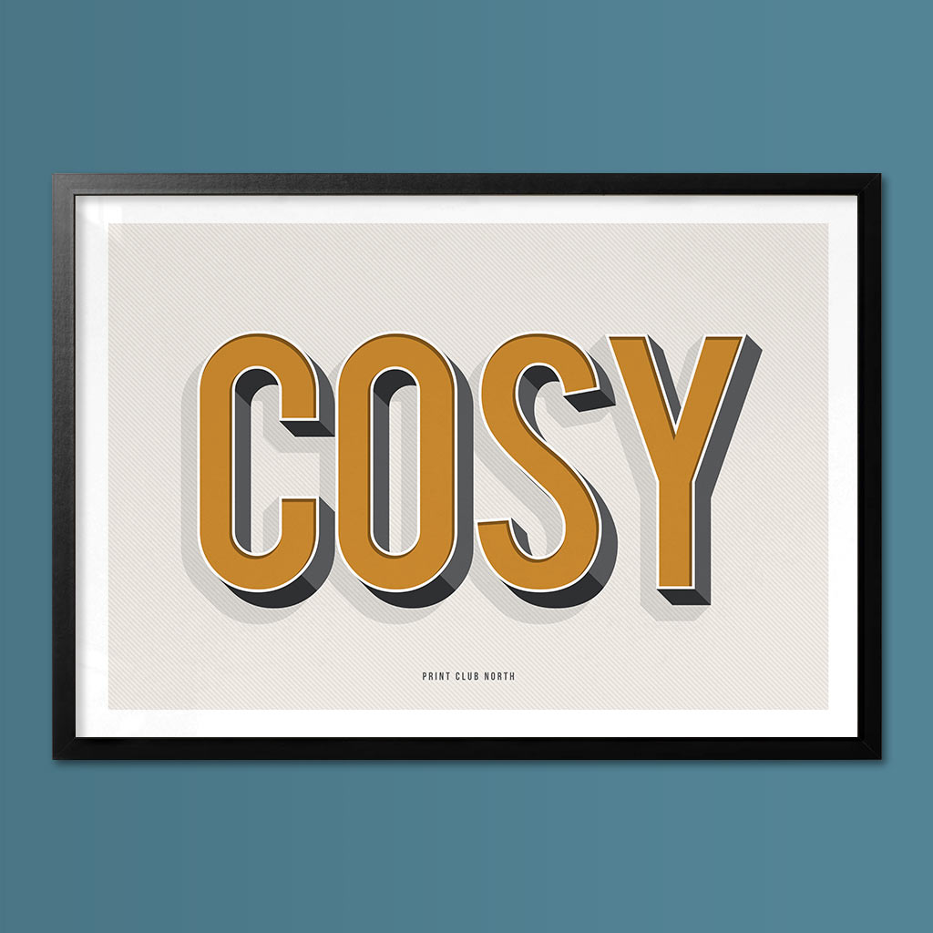 Cosy Typographic Wall Art