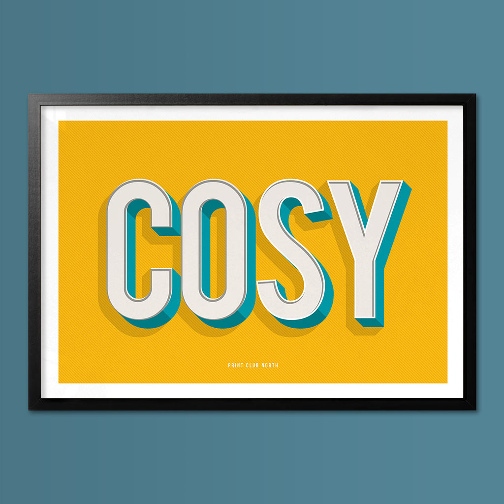 Cosy Typographic Wall Art