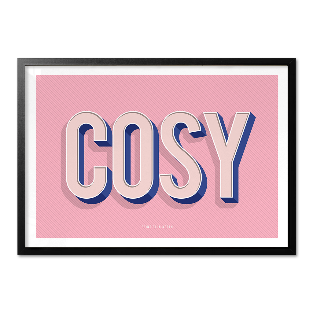 Cosy Typographic Wall Art