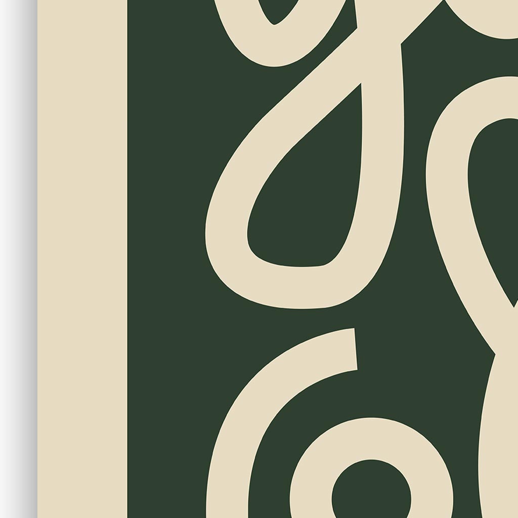 Get Cosy, Playful Typographic Print