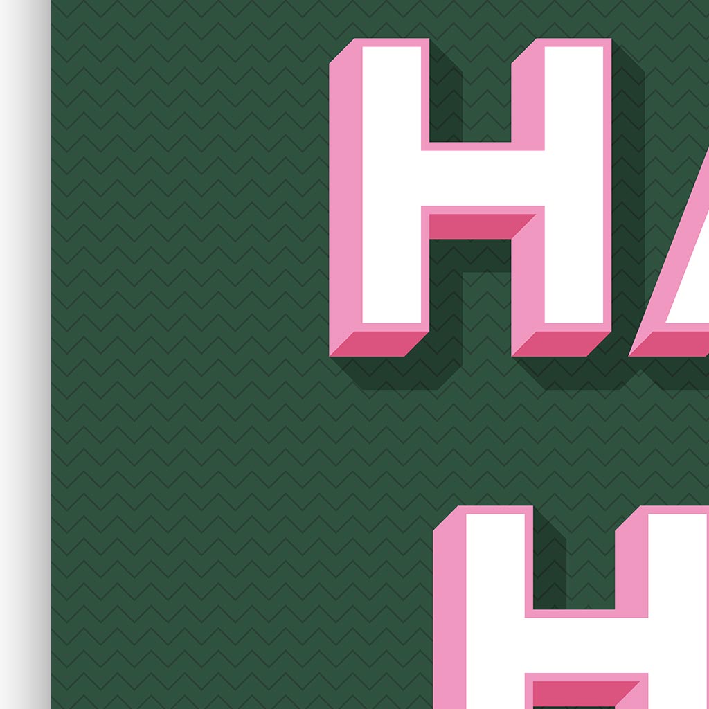 Happy Hour Typographic Wall Art