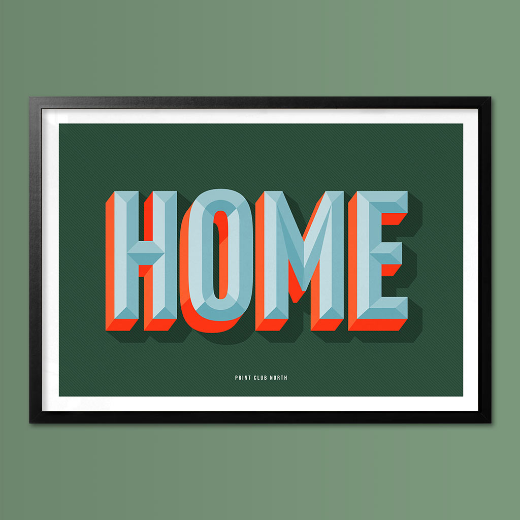 Home Typographic Wall Art