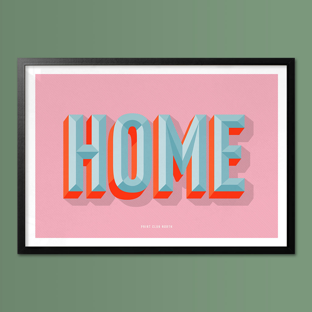 Home Typographic Wall Art