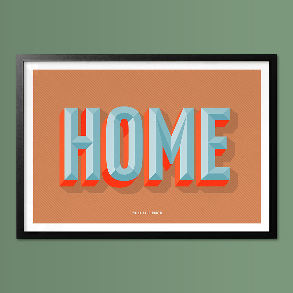 Home Typographic Wall Art