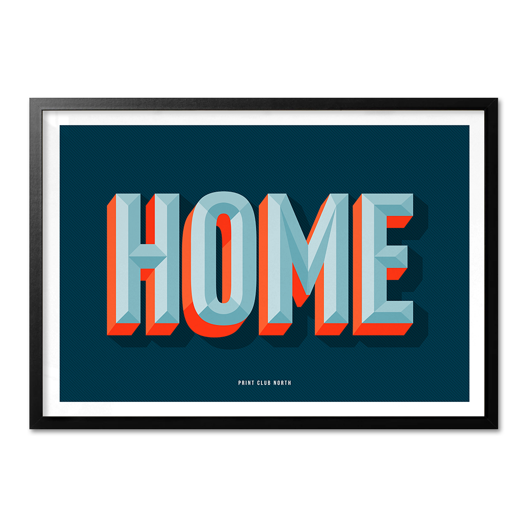 Home Typographic Wall Art