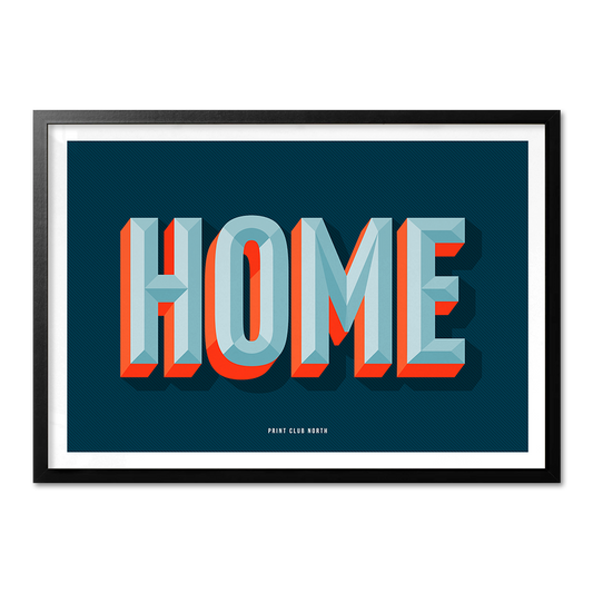 Home Typographic Wall Art