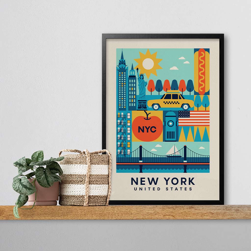 New York, United States Travel Print