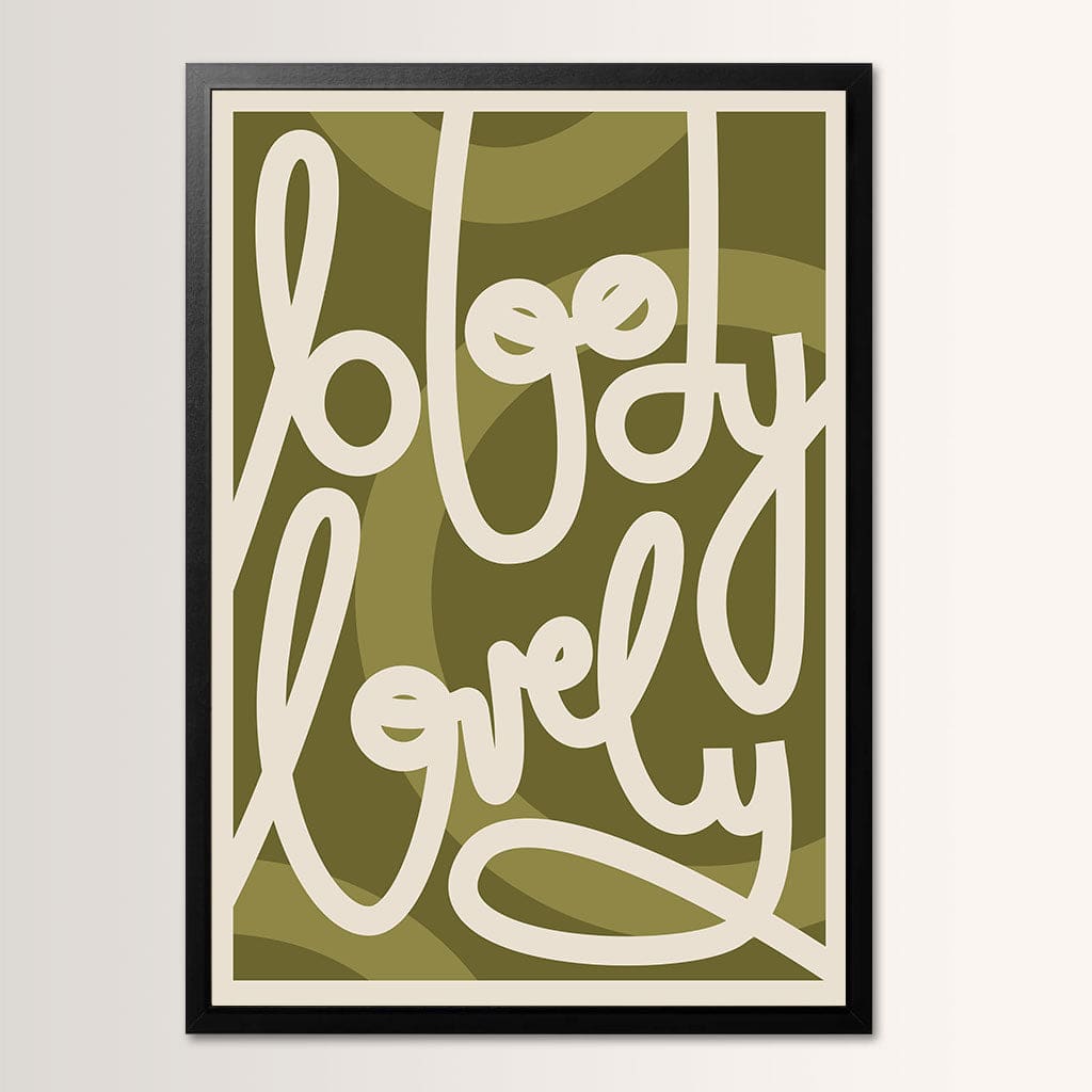 Bloody Lovely Typographic Print - Print Club North