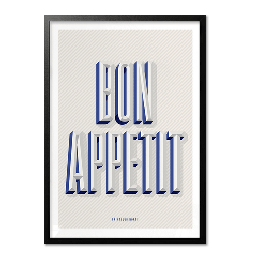 Bon Appetit Typographic Print - Print Club North
