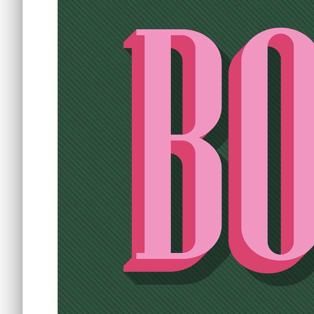 Bonjour Typographic Print - Print Club North