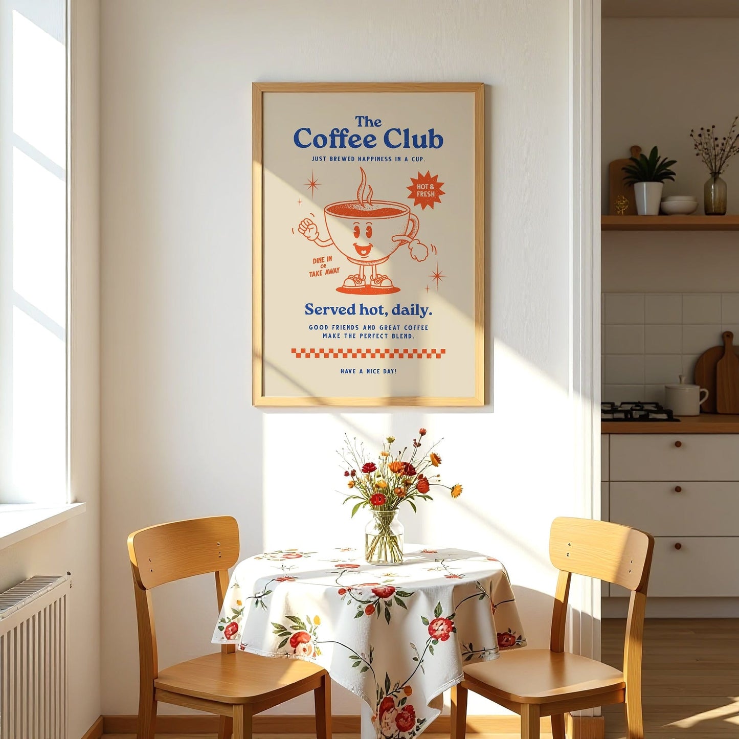 Coffee Club Retro Print - Print Club North