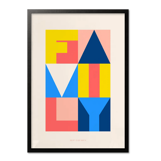 Family Typographic Print - Print Club North
