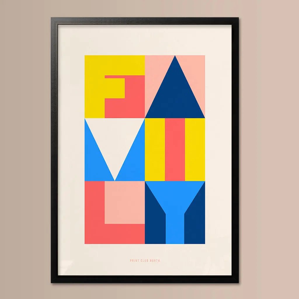 Family Typographic Print - Print Club North