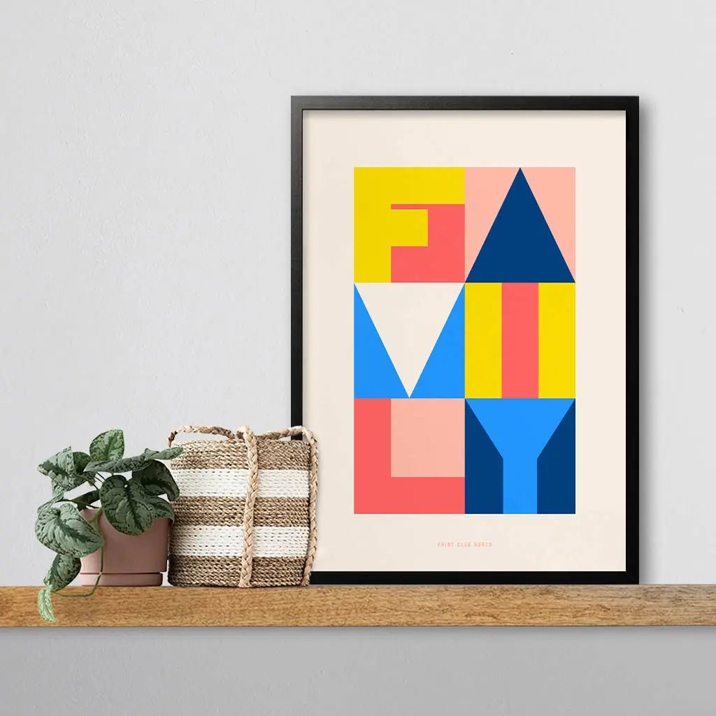 Family Typographic Print - Print Club North