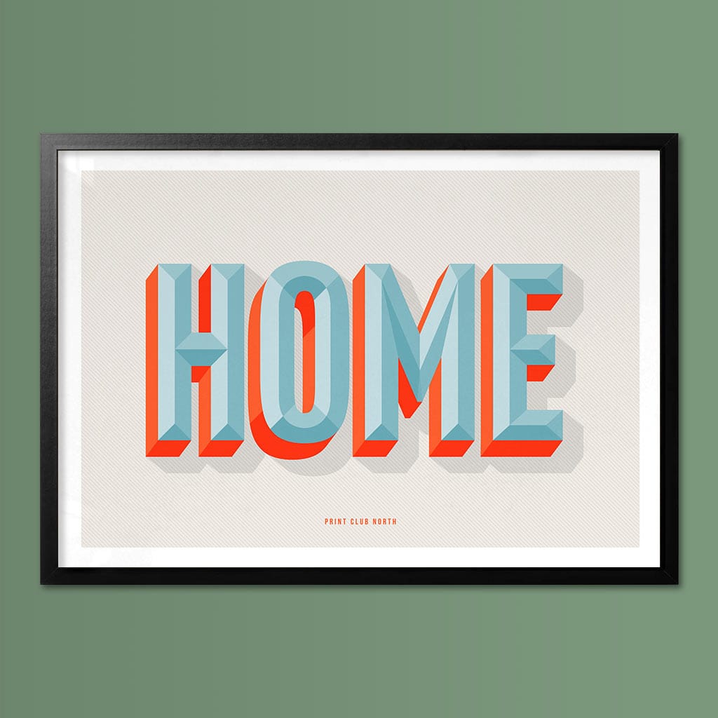 Home Typographic Print - Print Club North