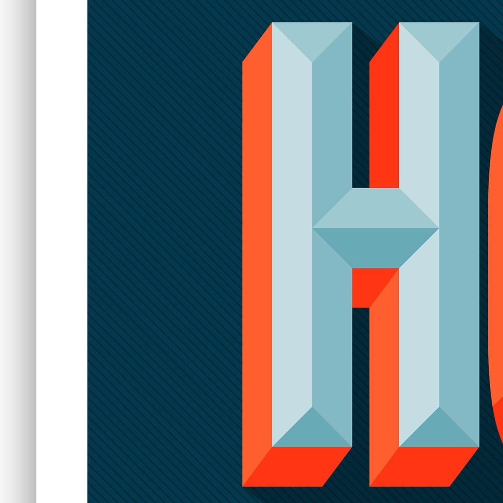 Home Typographic Print - Print Club North