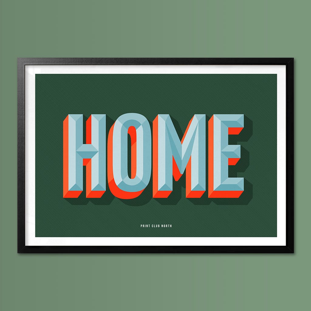 Home Typographic Print - Print Club North