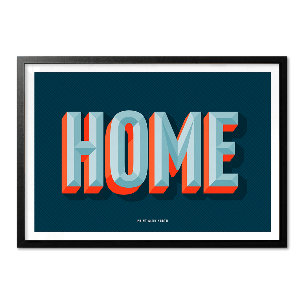 Home Typographic Print - Print Club North