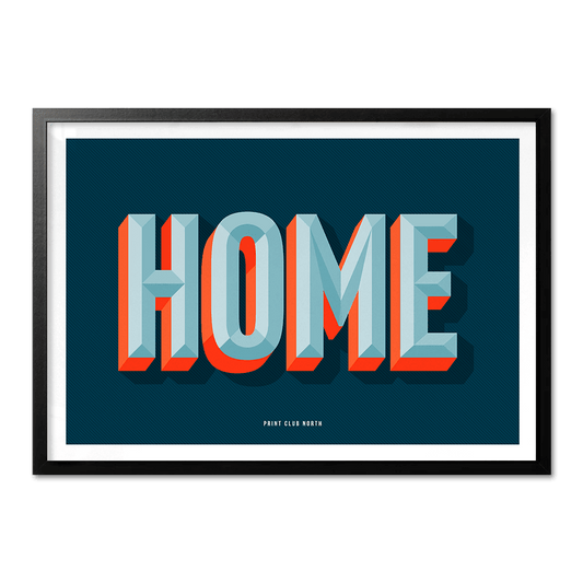 Home Typographic Print - Print Club North