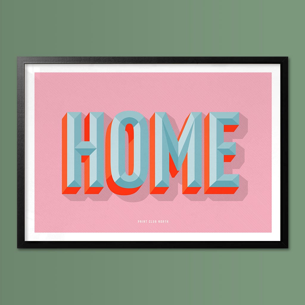Home Typographic Print - Print Club North