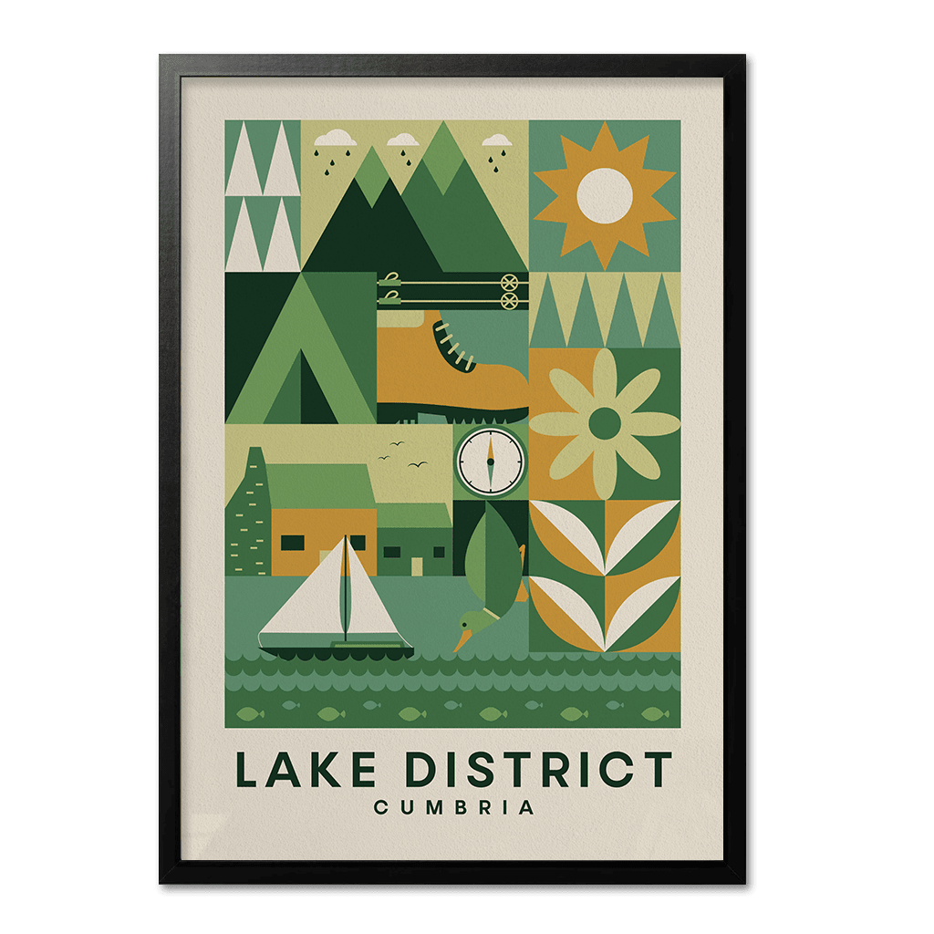 Lake District, Cumbria Travel Print - Print Club North