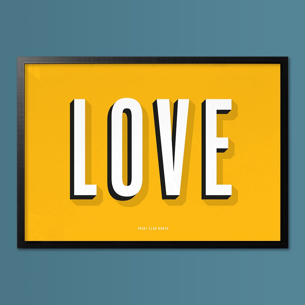 Love Typographic Print - Print Club North