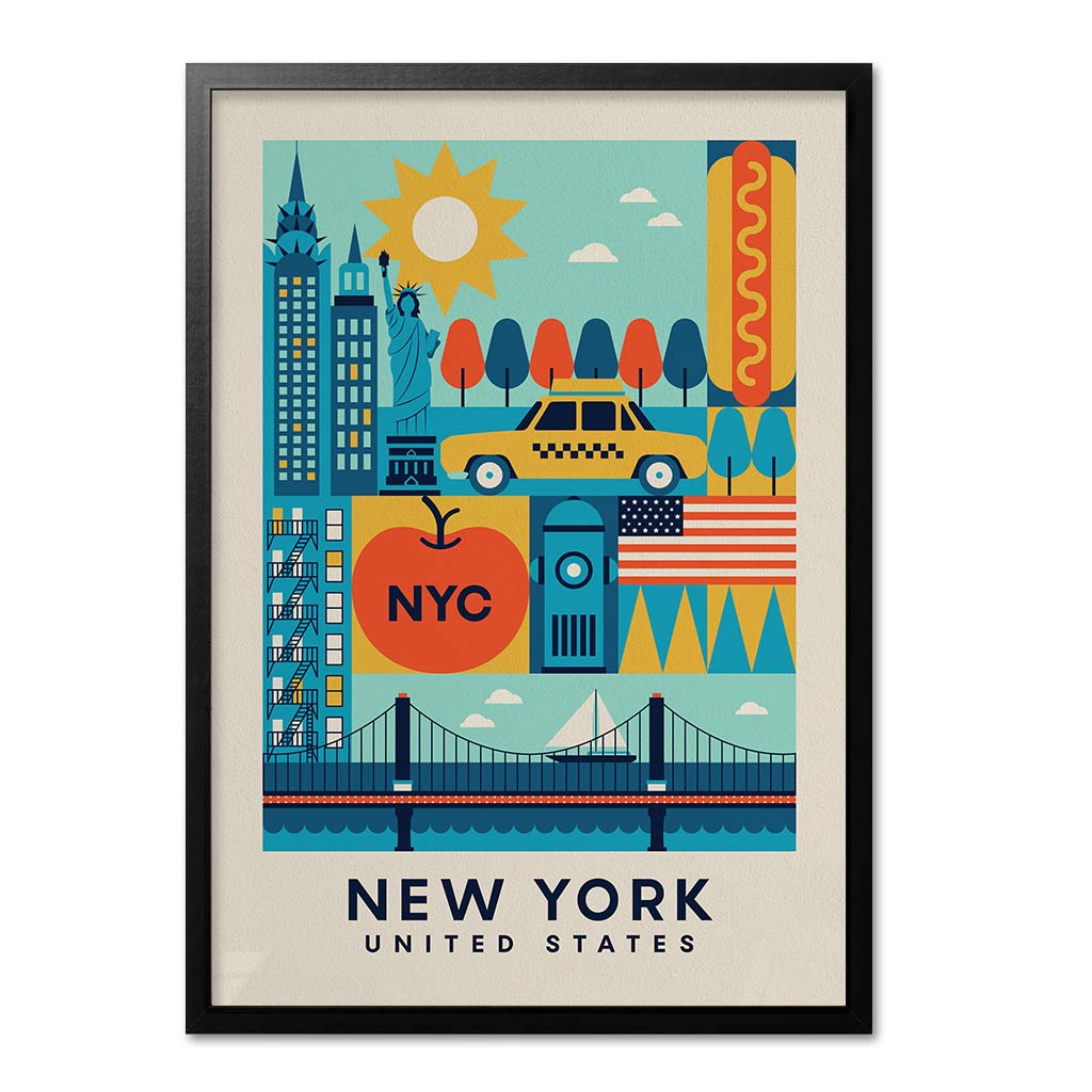 New York, United States Travel Print - Print Club North