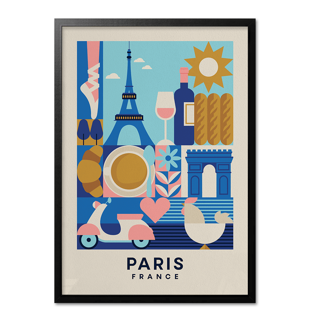 Paris, France Travel Print - Print Club North