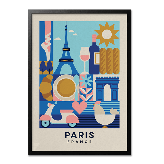 Paris, France Travel Print - Print Club North