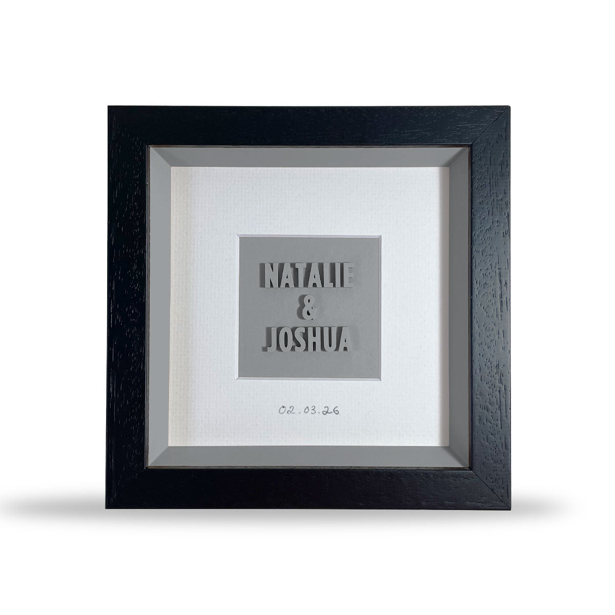 Personalised wedding day gift - framed printed bride and groom present - Print Club North