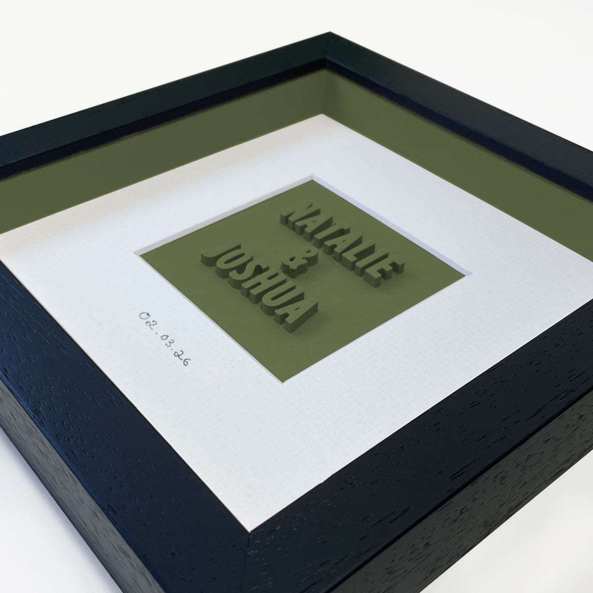 Personalised wedding day gift - framed printed bride and groom present - Print Club North