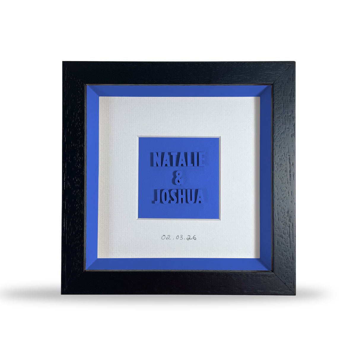Personalised wedding day gift - framed printed bride and groom present - Print Club North