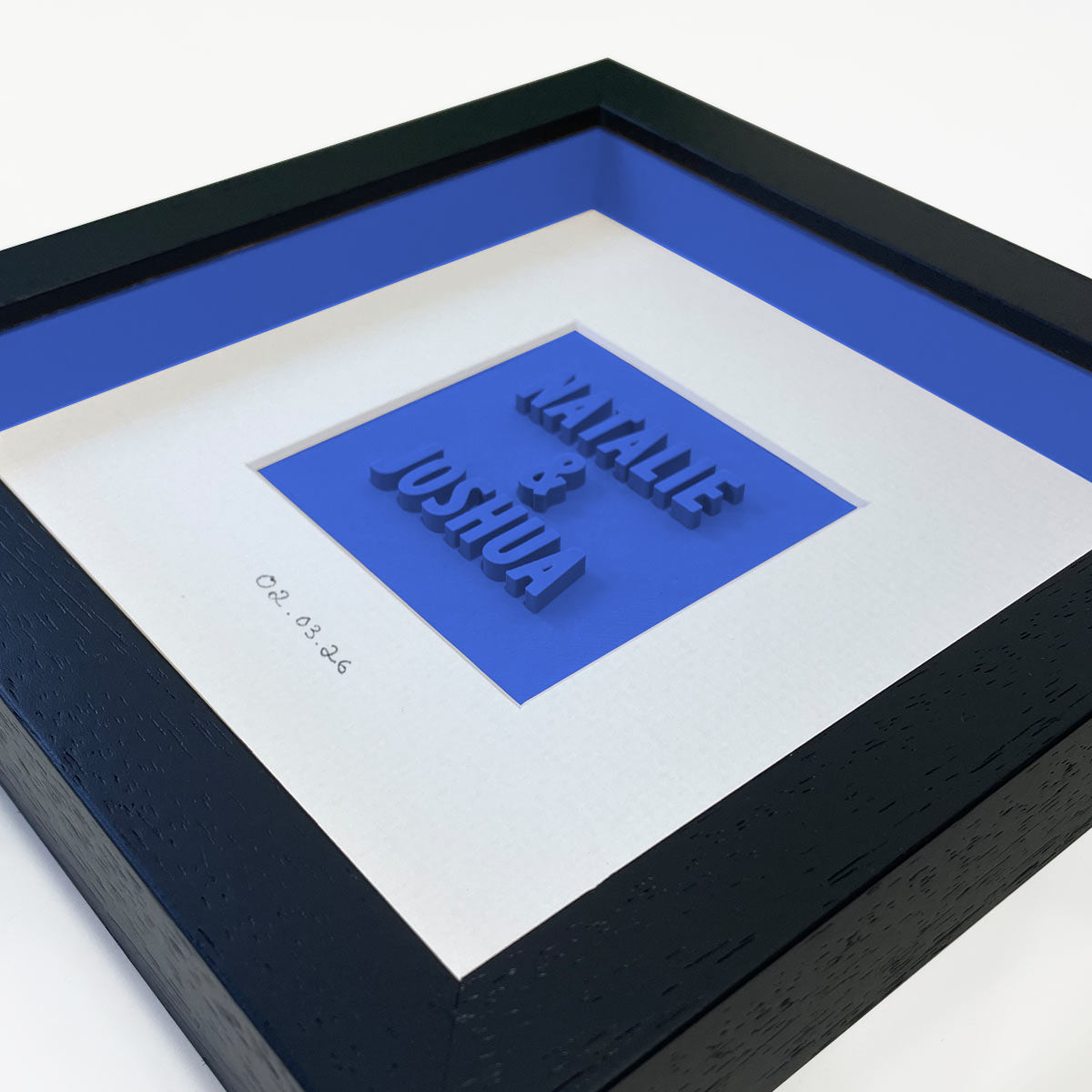 Personalised wedding day gift - framed printed bride and groom present Print Club North